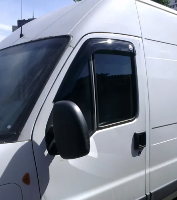 Дефлекторы окон (ветровики) Fiat Ducato 2006- передние 2шт. (Фиат Дукато) SIM