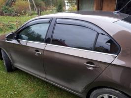 Дефлекторы окон (ветровики) Hyundai Accent (Хюндай Акцент) 2000-2012 ТАГАЗ клеятся на скотче ANV